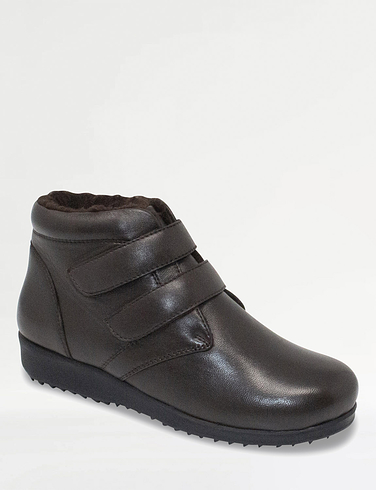 Leather Thermal Lined Wide Fit Boot - LJ712